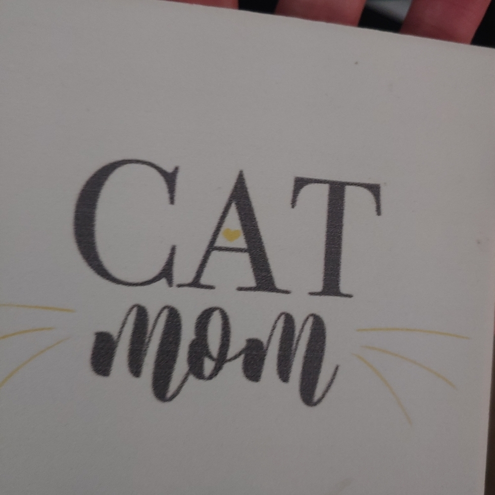Cat Mom coaster set of 2